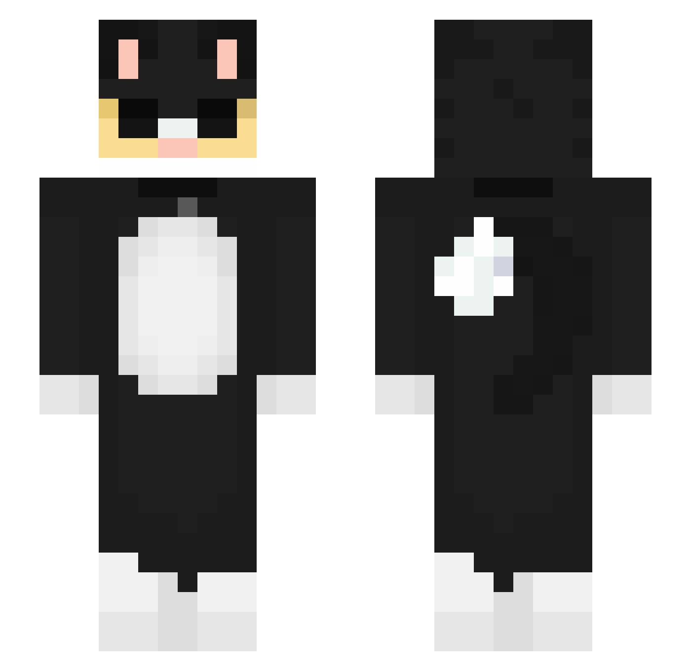 KoubisekCZ22 Minecraft skin, front and back view