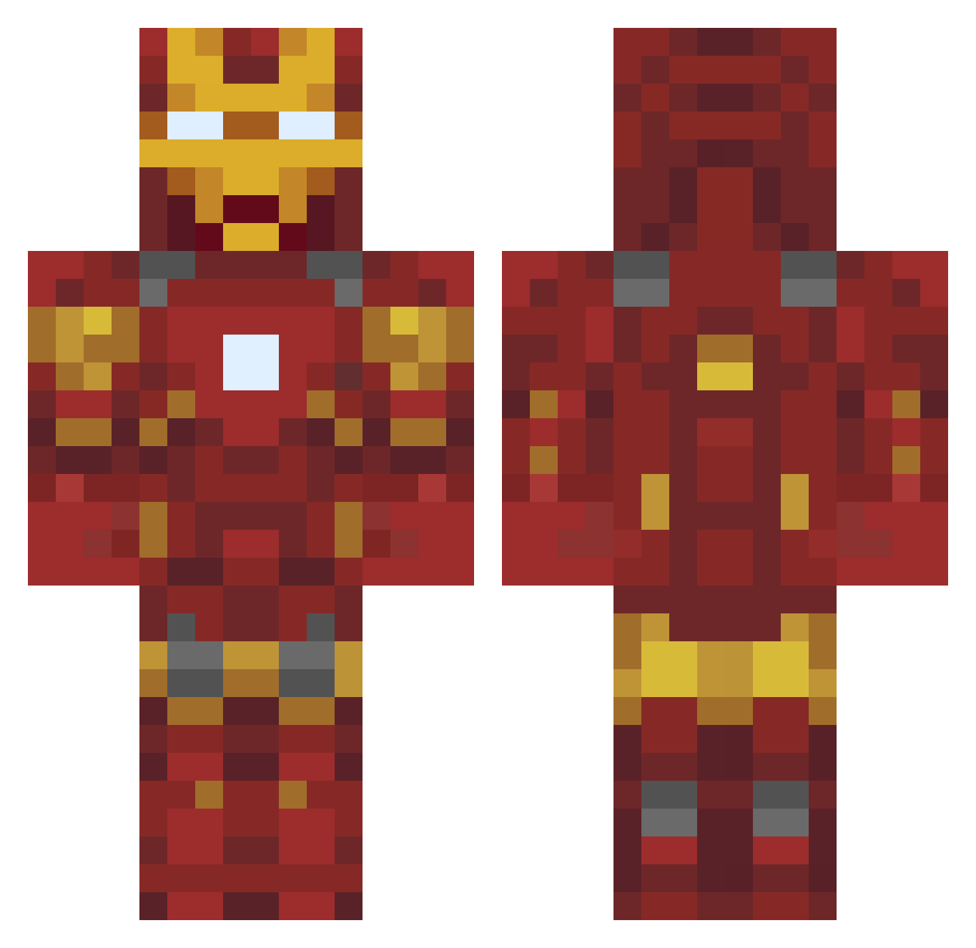 saimonsei Minecraft skin, front and back view