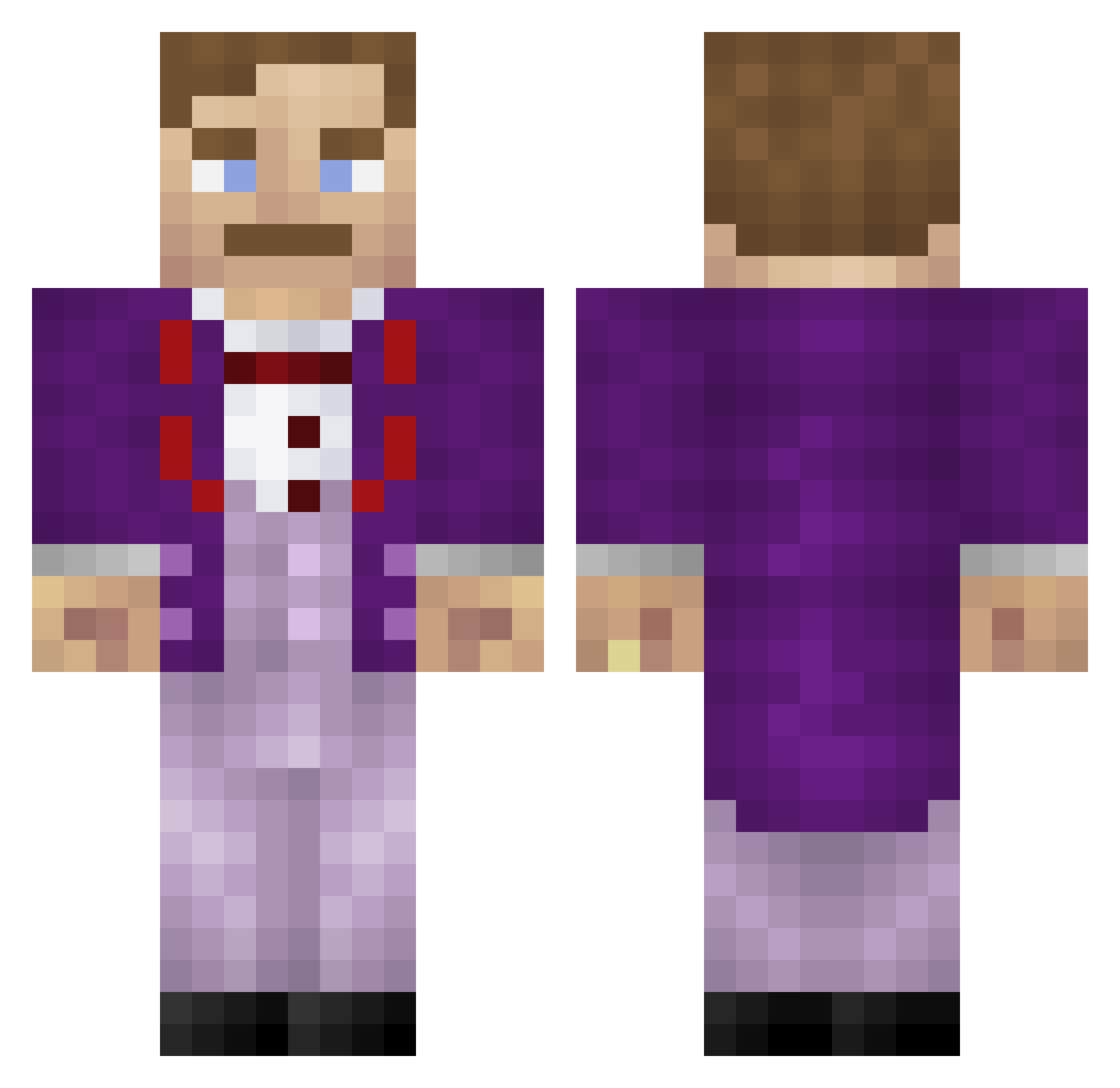 eurotransient Minecraft skin, front and back view