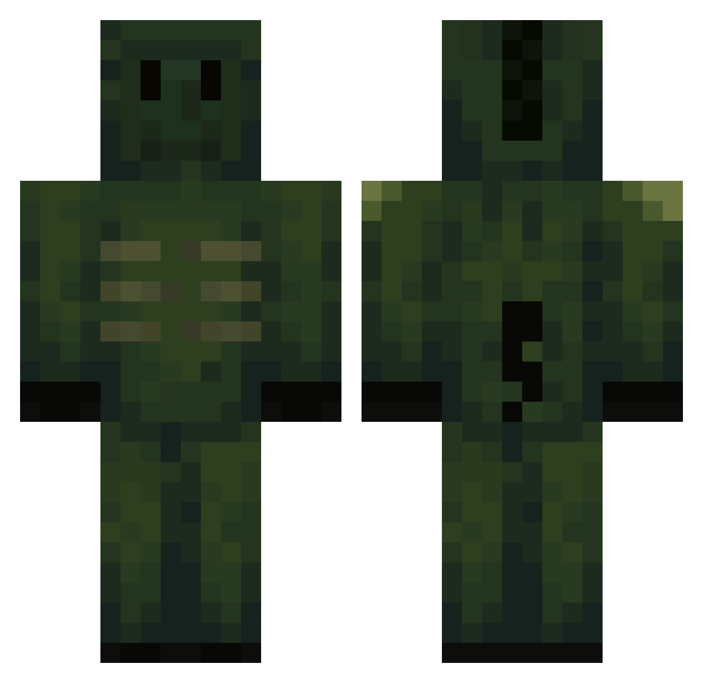 telesgamapata Minecraft skin, front and back view