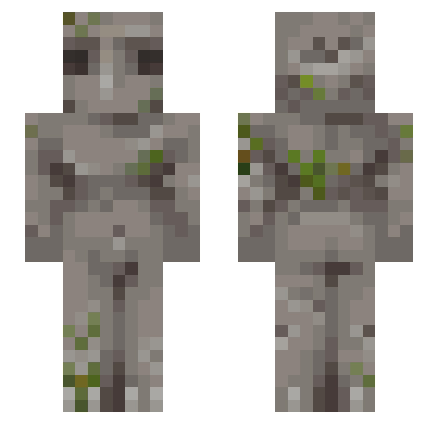 A11e_ Minecraft skin, front and back view