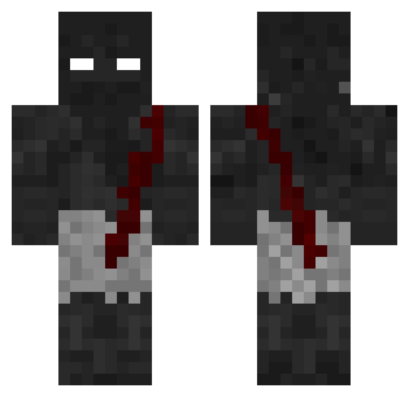 flqral_ Minecraft skin, front and back view