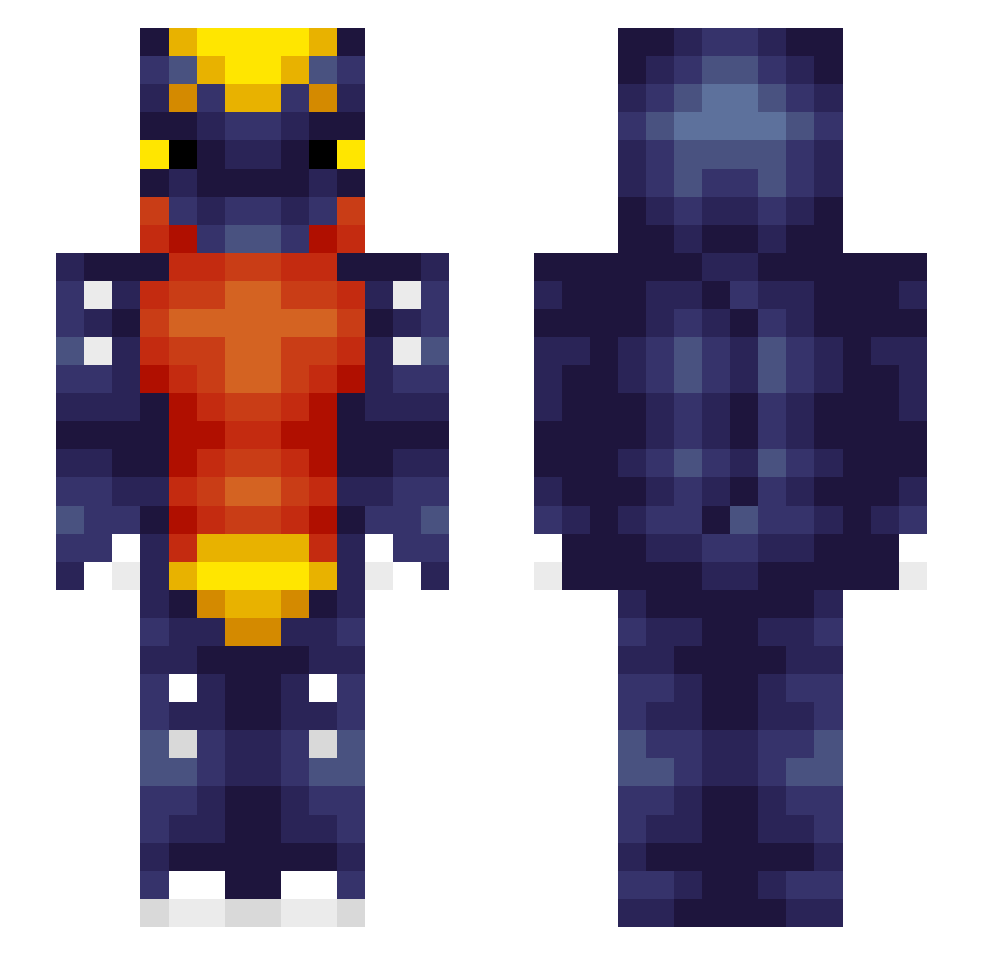 vitinmaluquices Minecraft skin, front and back view