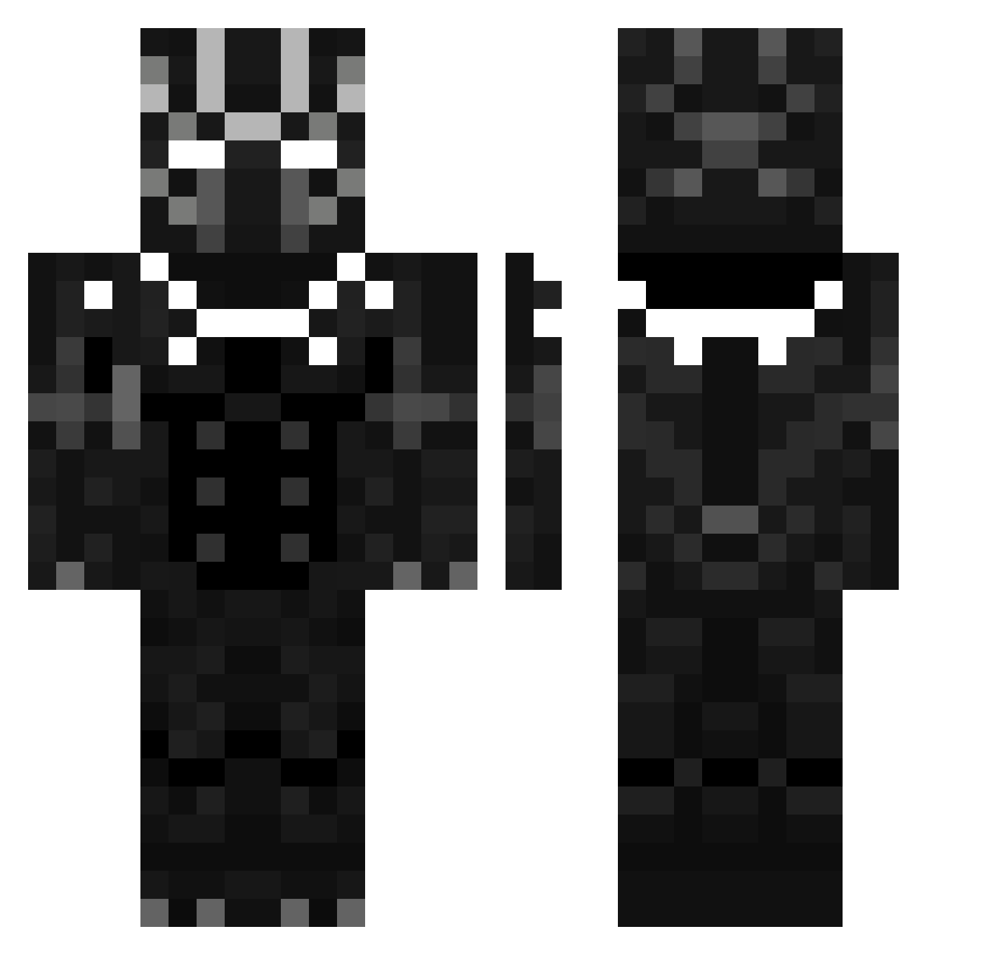 AceyBhoy Minecraft skin, front and back view