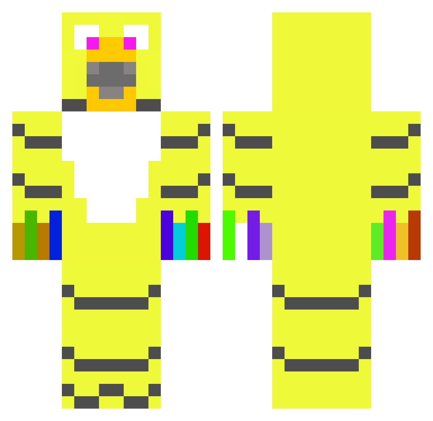 serb Minecraft skin, front and back view