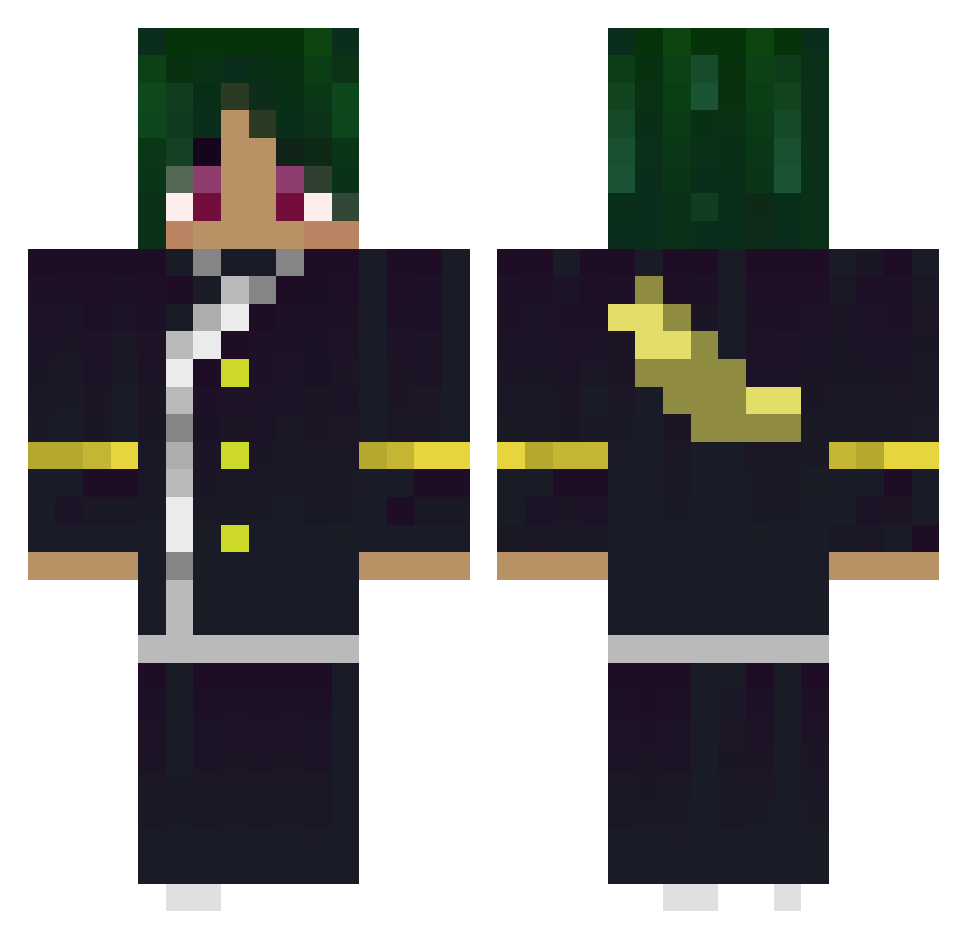 Asahi_8568 Minecraft skin, front and back view