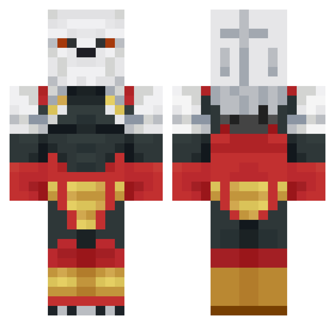 Maikelito4 Minecraft skin, front and back view
