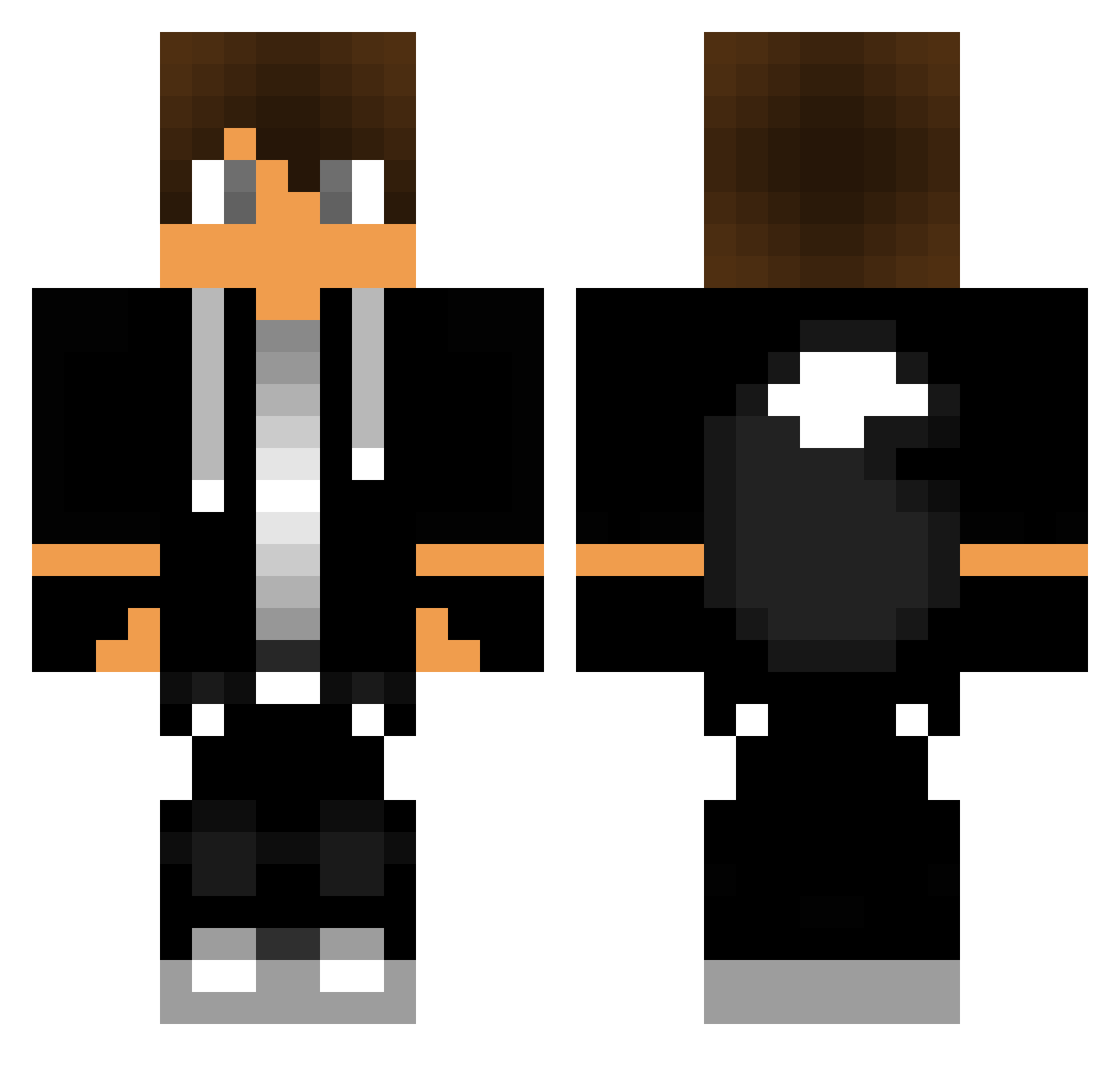 santiBFFOdeMEXI Minecraft skin, front and back view