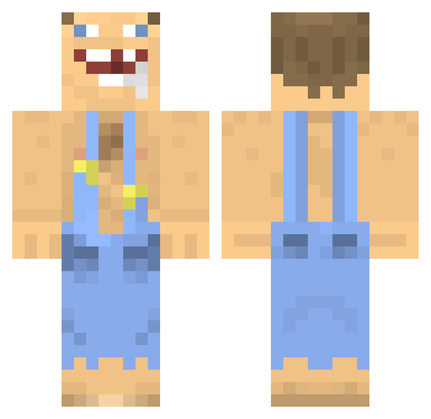 LifetimeVirggin Minecraft skin, front and back view