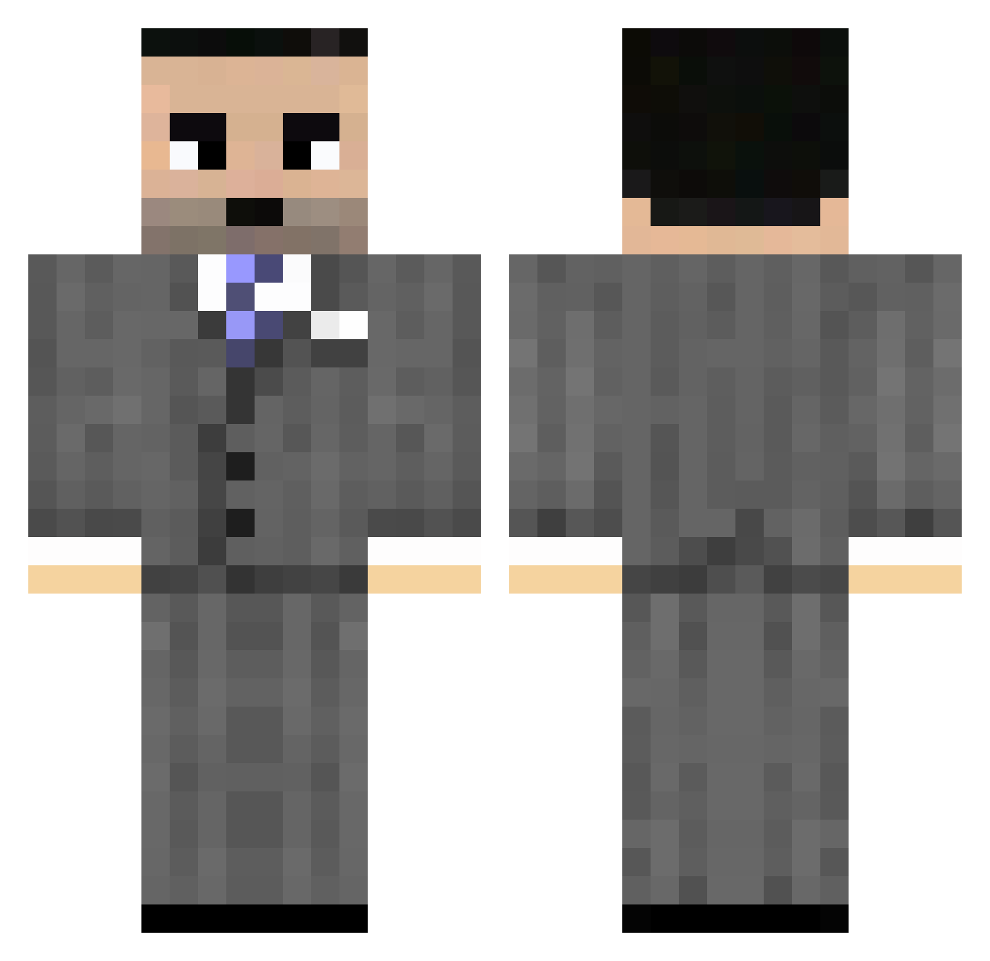 esodemon Minecraft skin, front and back view