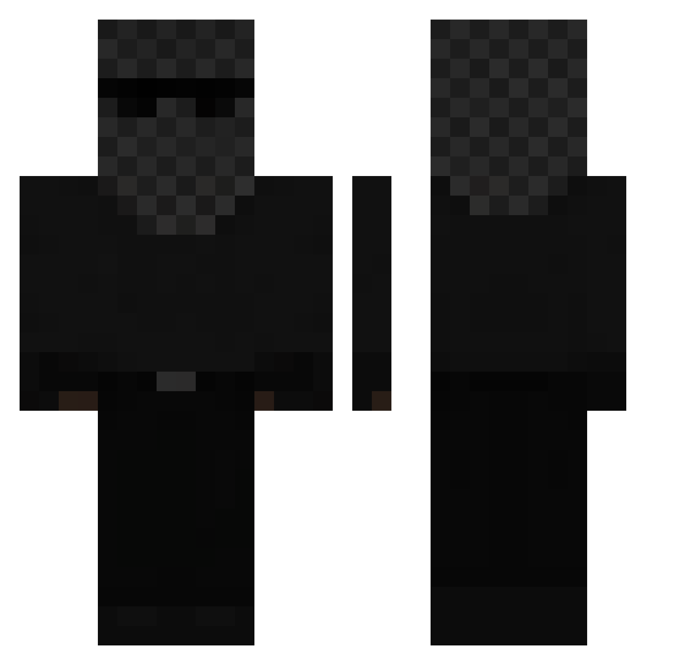 roflenskoy Minecraft skin, front and back view