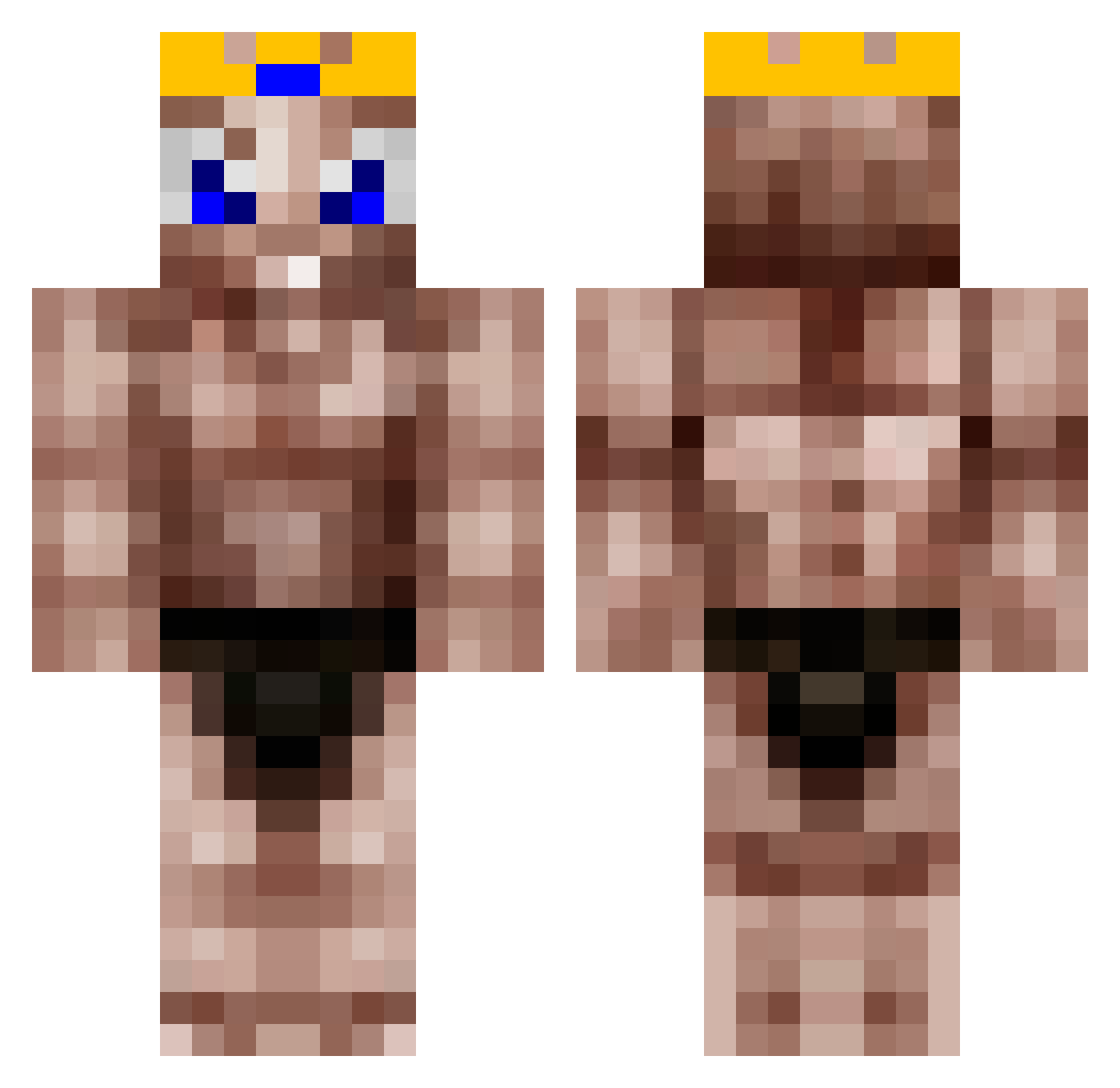 LitZachary_ Minecraft skin, front and back view