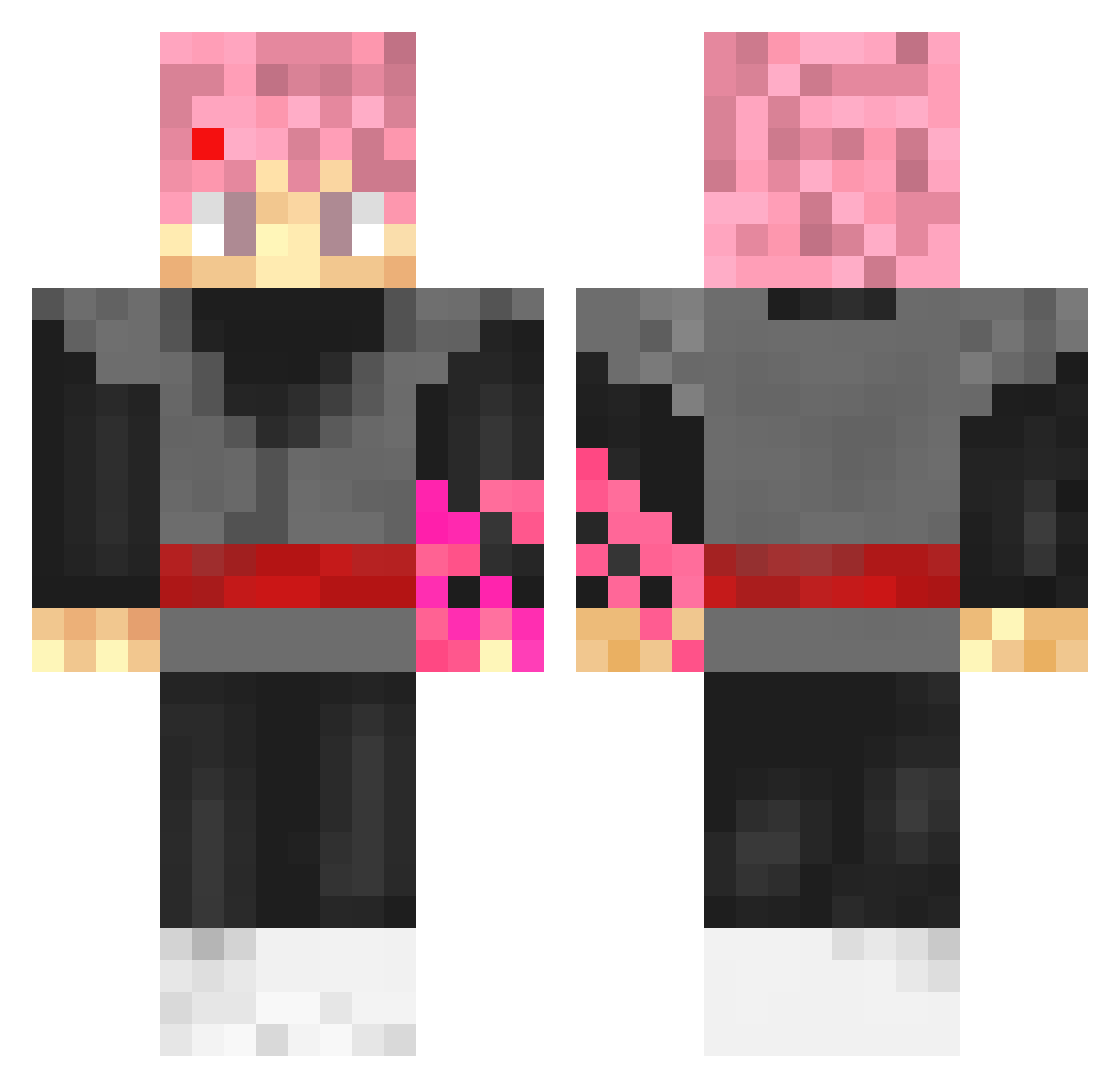 ElLukita11 Minecraft skin, front and back view