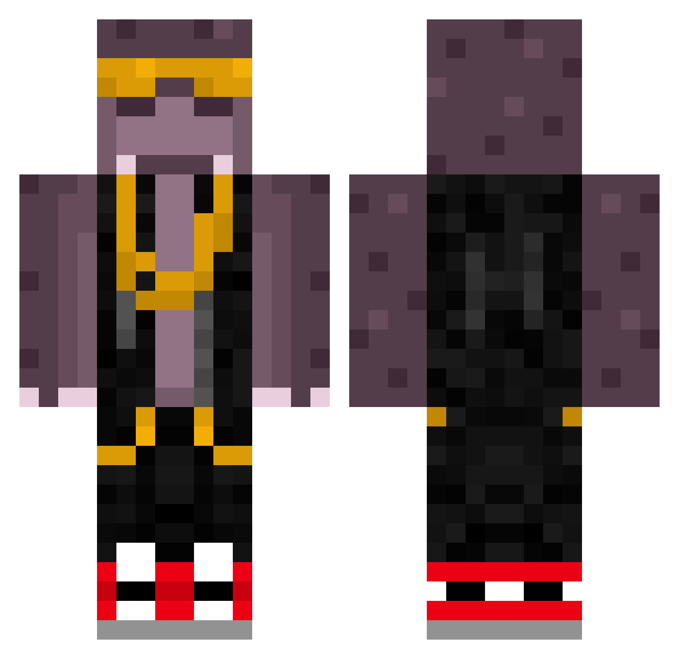 tyt_ Minecraft skin, front and back view