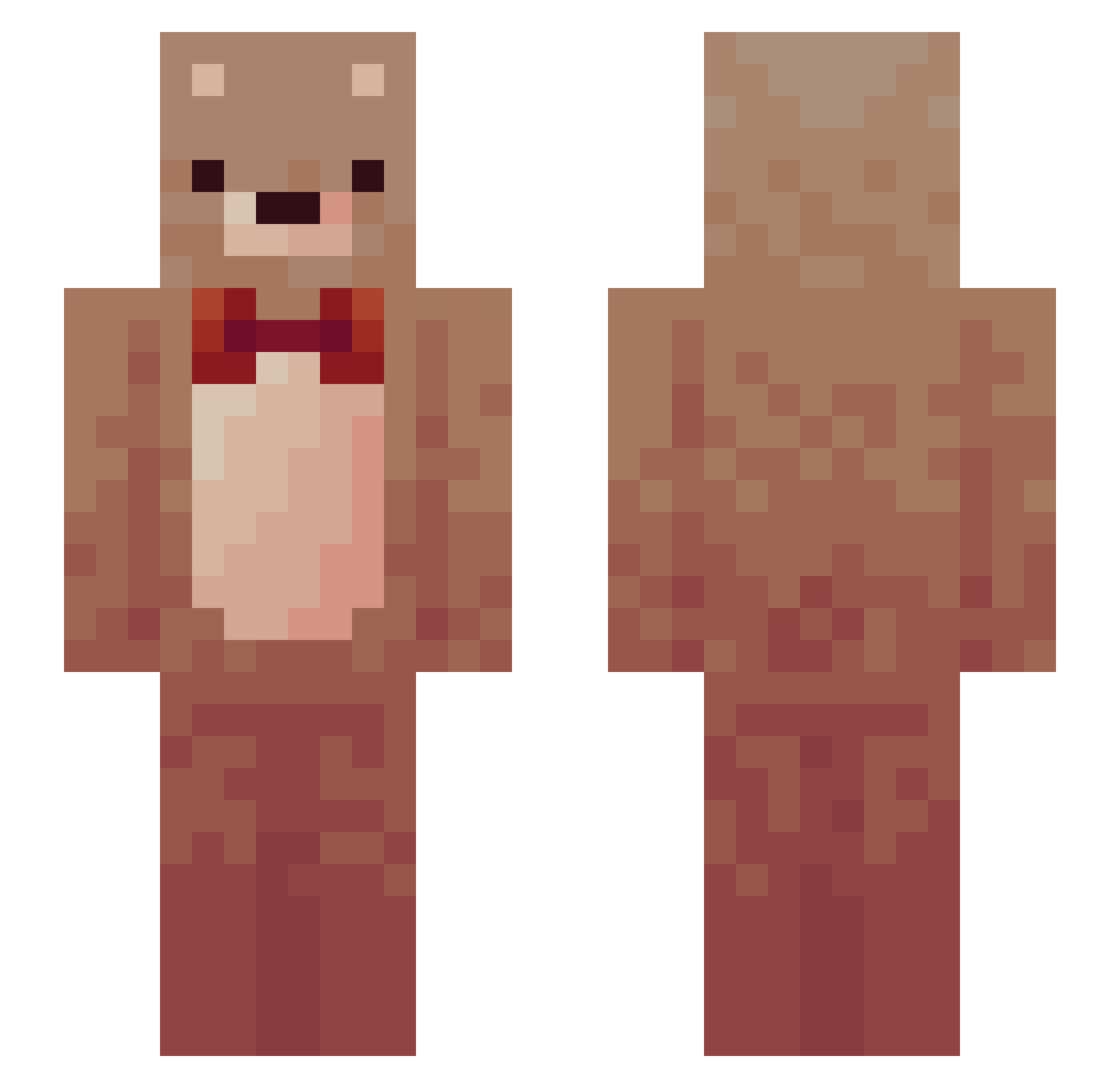 B_B_I Minecraft skin, front and back view