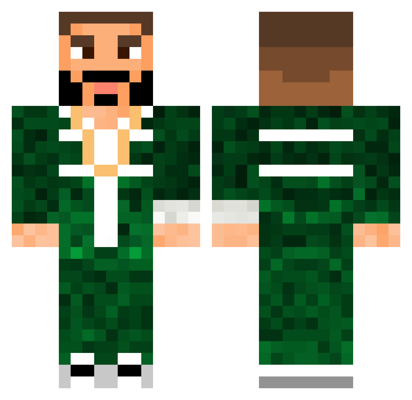handmeaspritzer Minecraft skin, front and back view