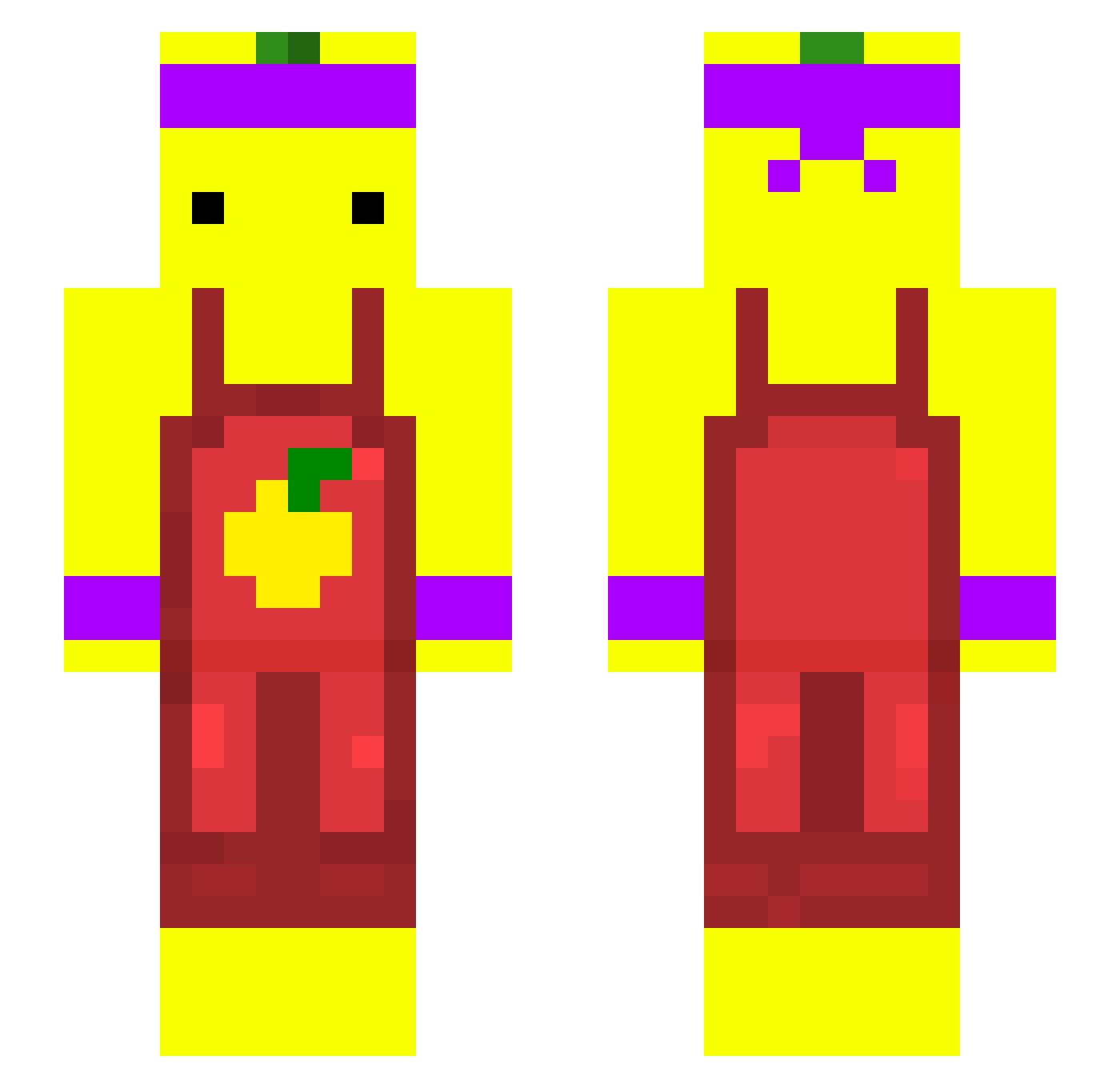 NoyaL_ Minecraft skin, front and back view