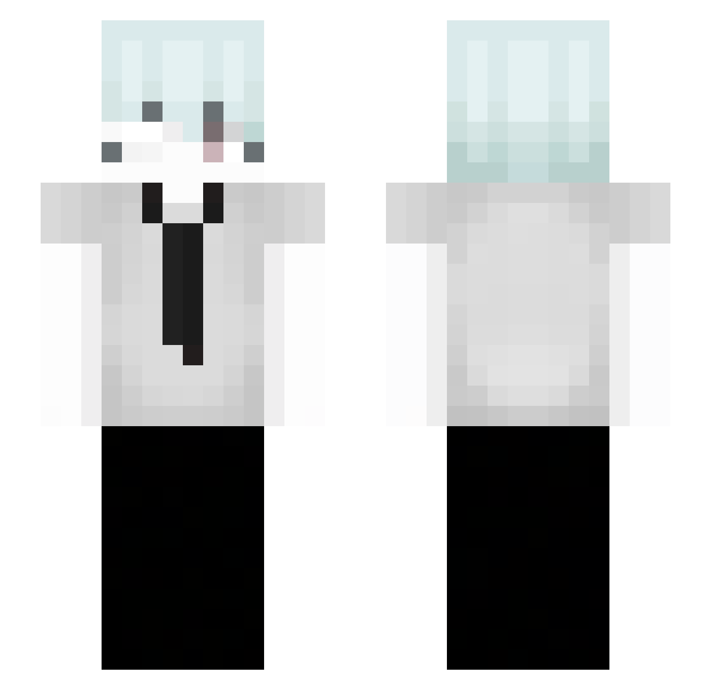 Lilacs_ Minecraft skin, front and back view