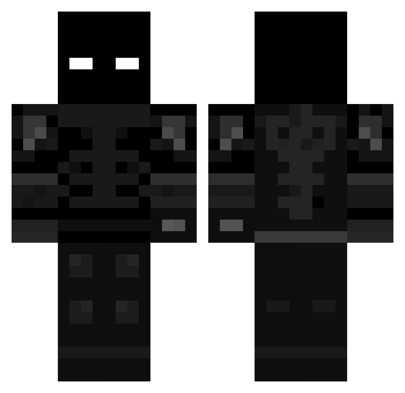 Adampate Minecraft skin, front and back view