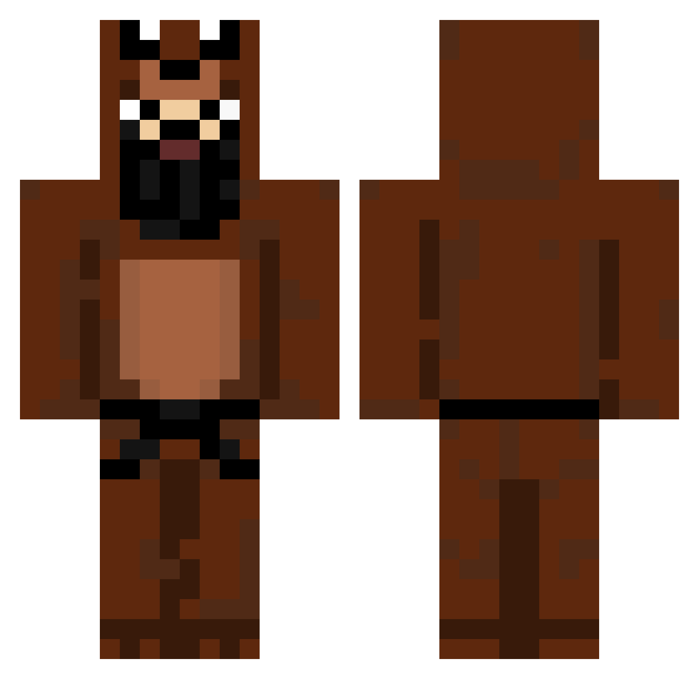 AssuncaoBruno Minecraft skin, front and back view