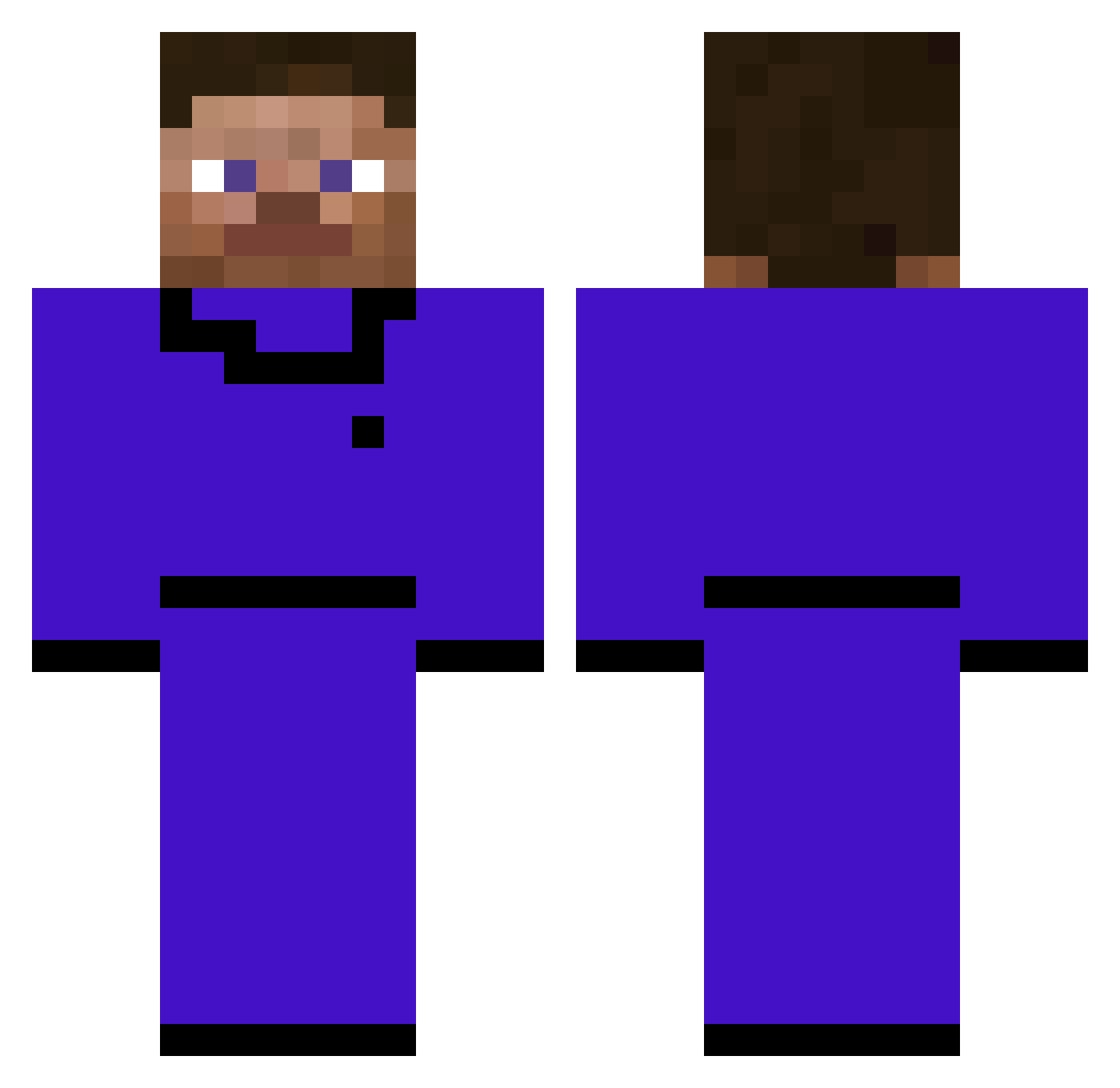 SpicyFriend4 Minecraft skin, front and back view