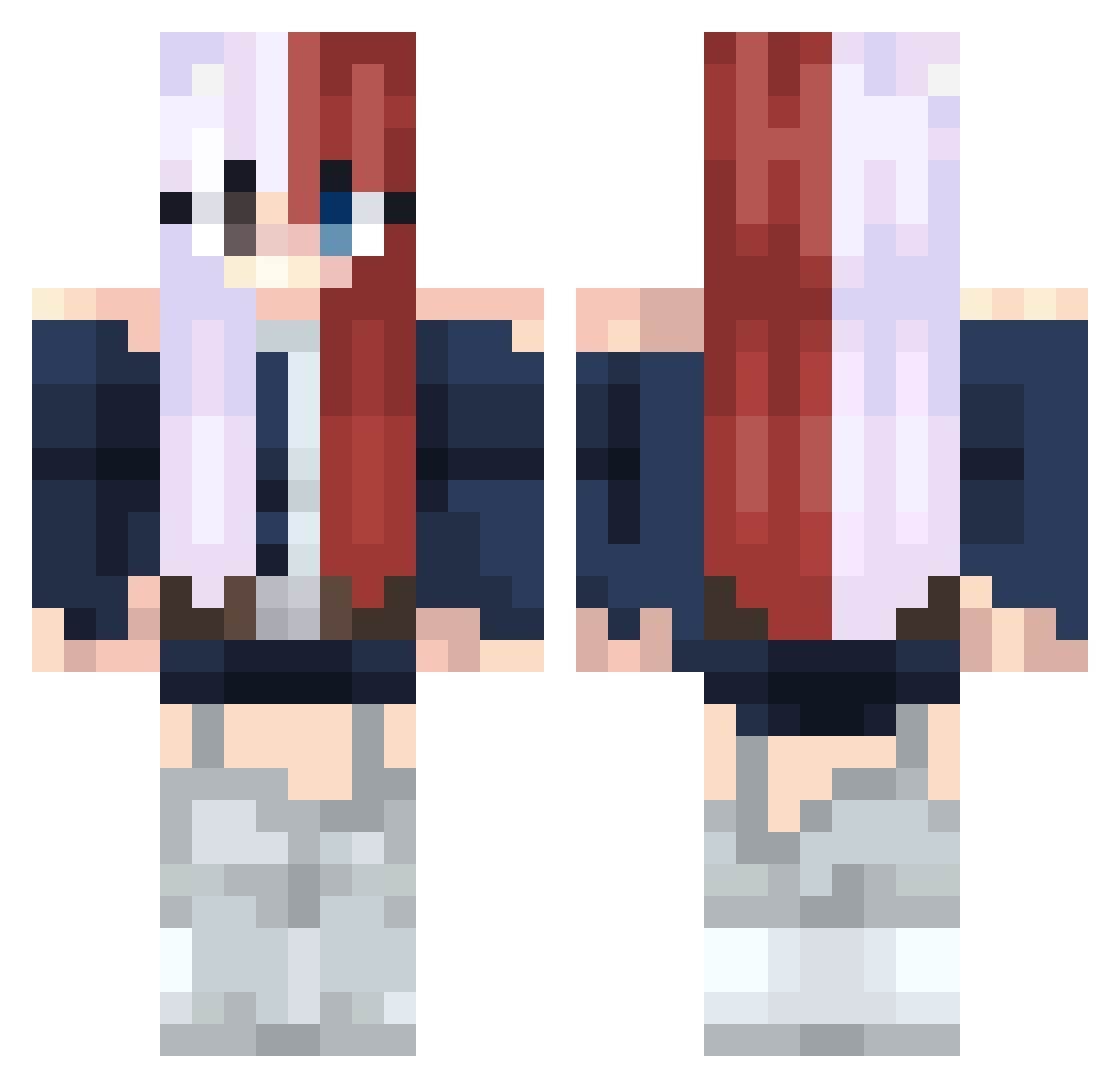 bunny_1522 Minecraft skin, front and back view