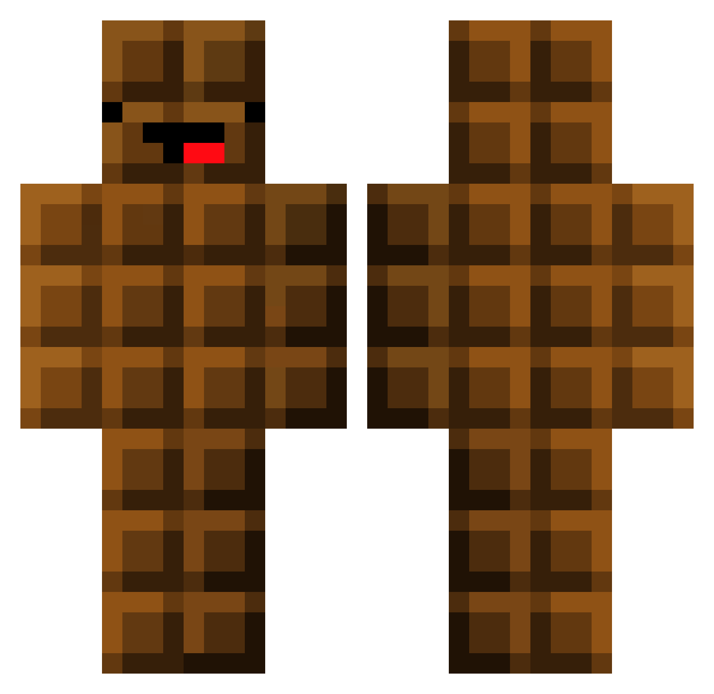 MayIGetABigMac Minecraft skin, front and back view