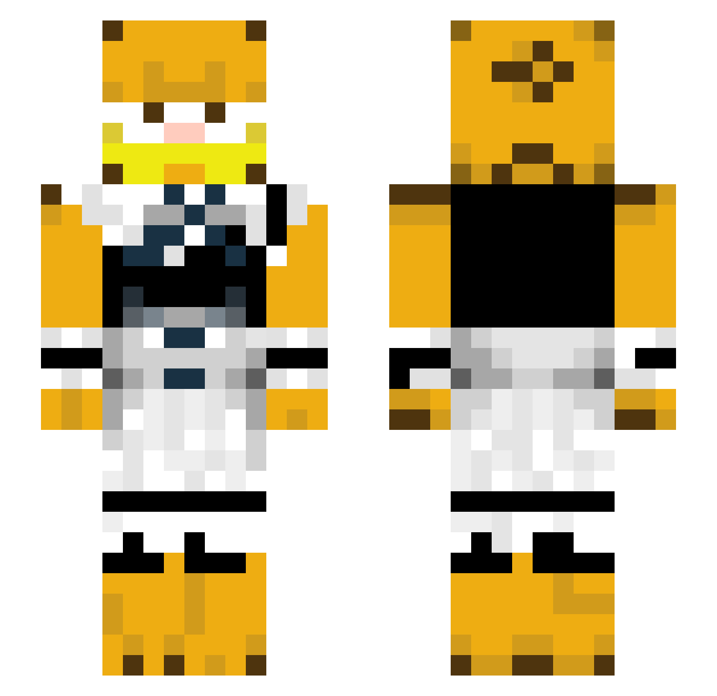jam5863 Minecraft skin, front and back view