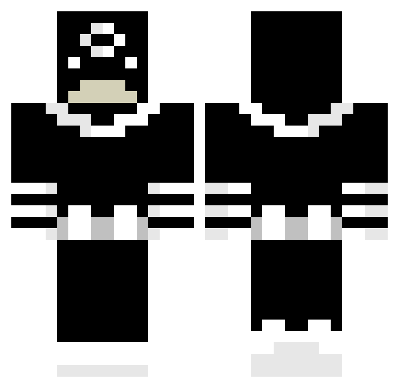 ottovu Minecraft skin, front and back view