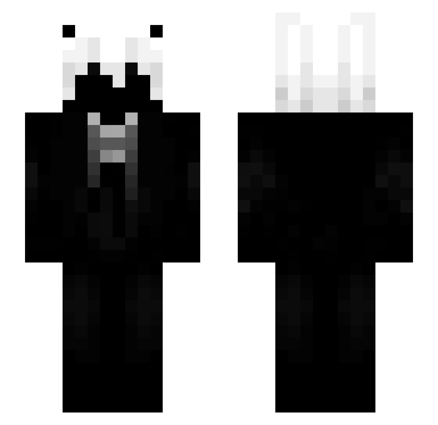 SzmatusPL Minecraft skin, front and back view