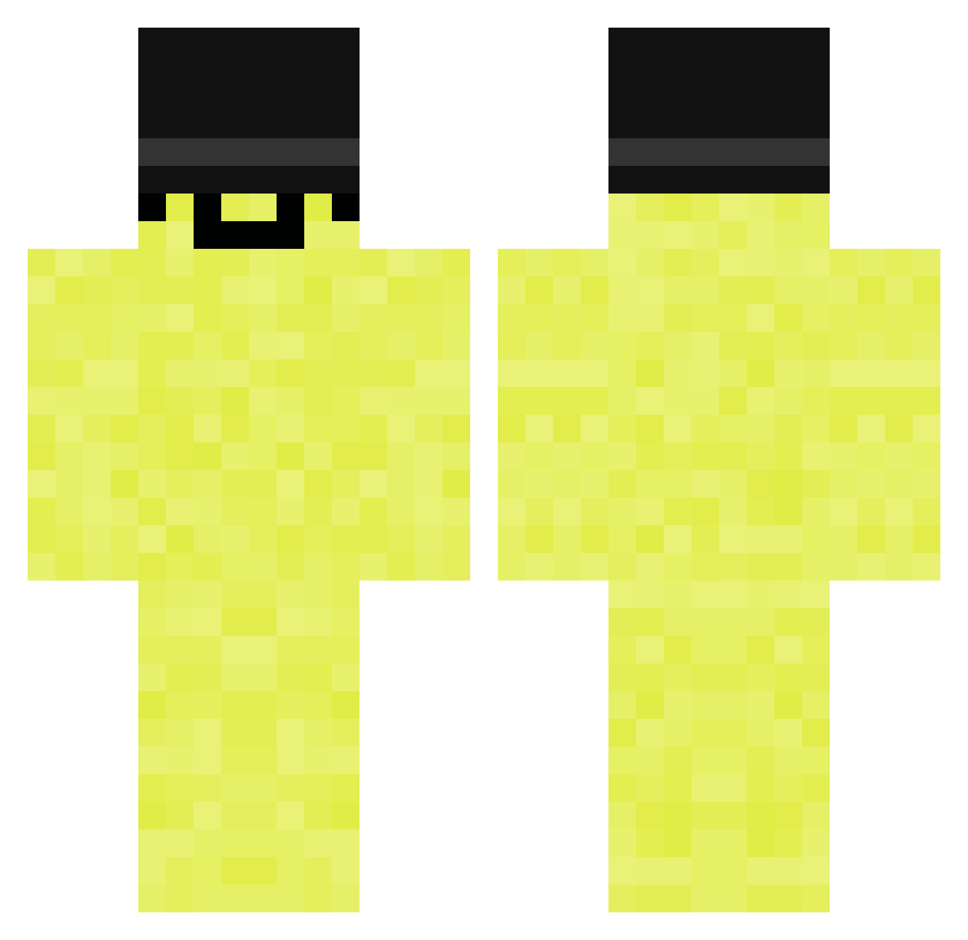 RETURNBAE Minecraft skin, front and back view