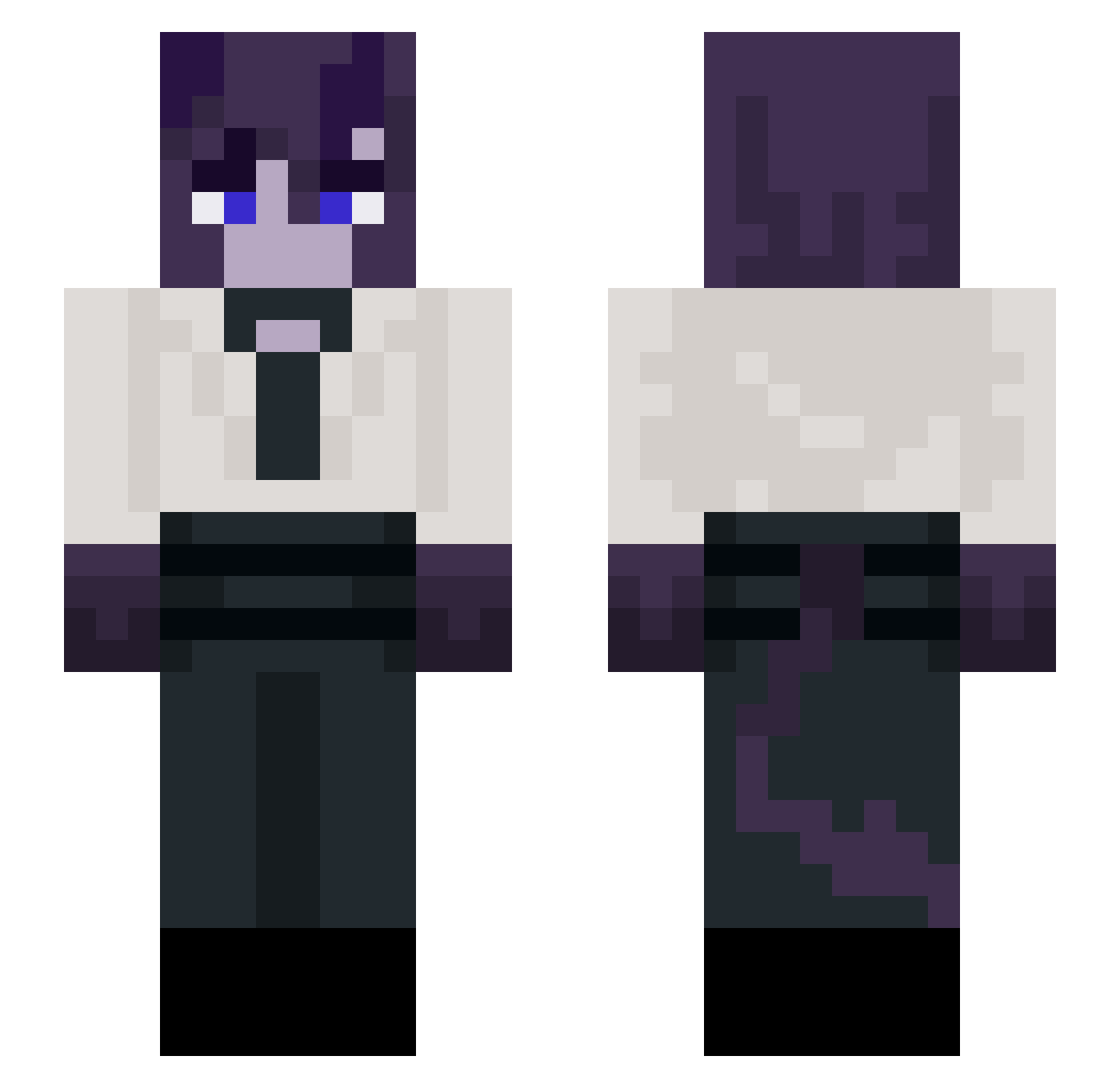 ST311A_ Minecraft skin, front and back view