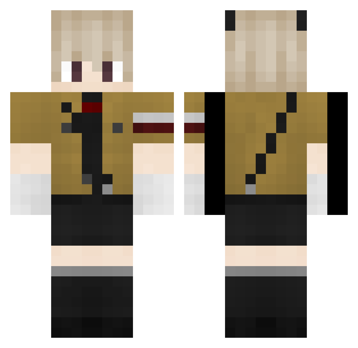 niewiem99 Minecraft skin, front and back view