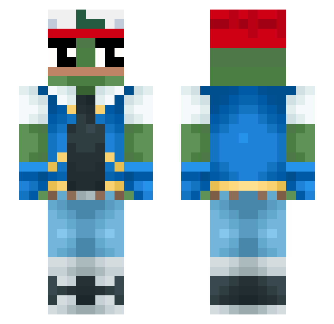 rlawndyd0223 Minecraft skin, front and back view
