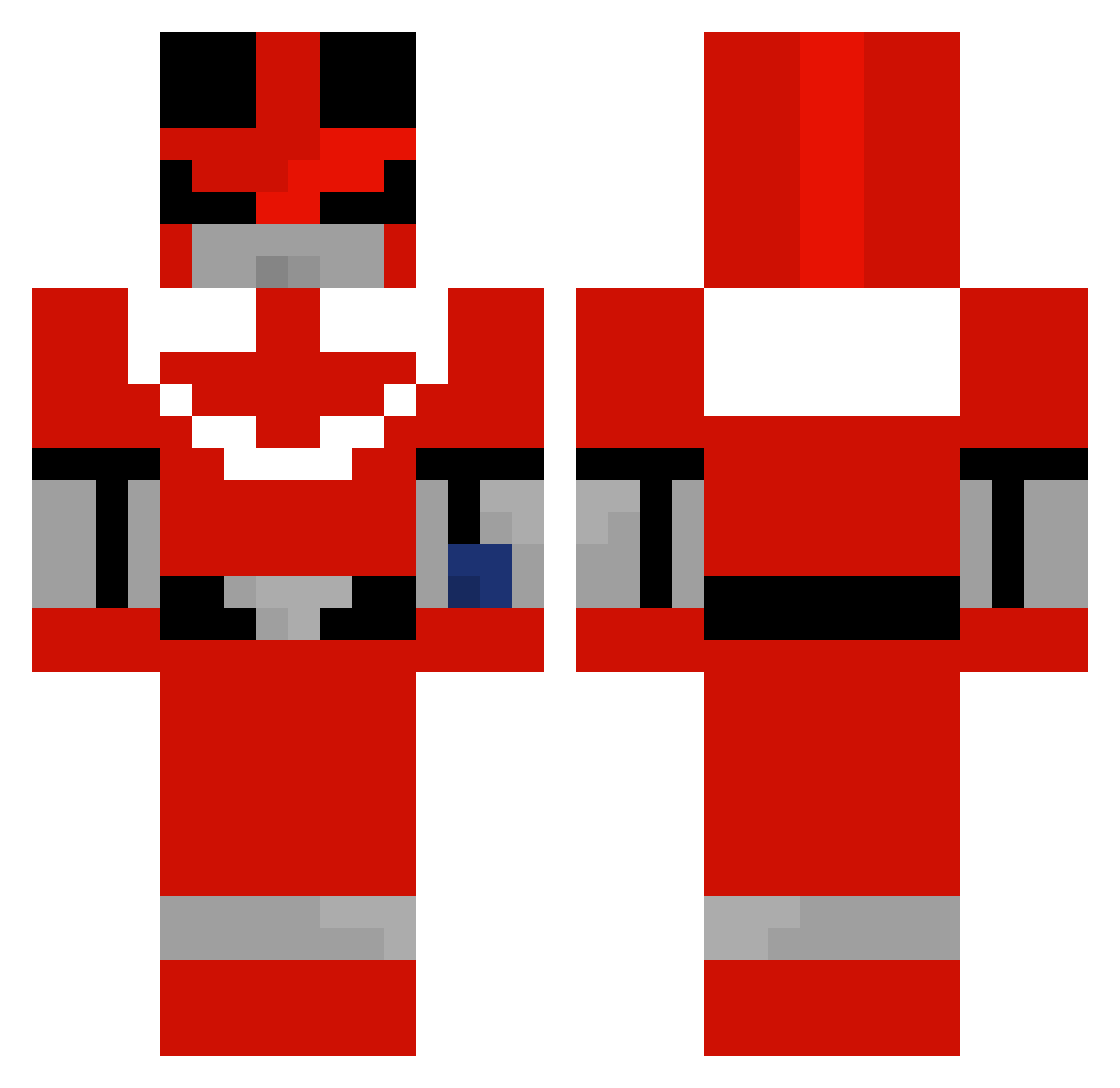 Greensplatt1 Minecraft skin, front and back view