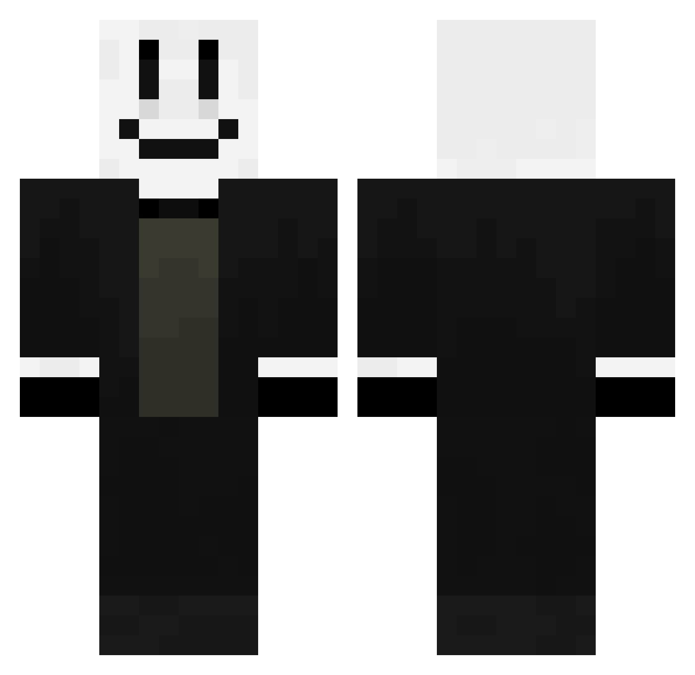 evandrinho13 Minecraft skin, front and back view