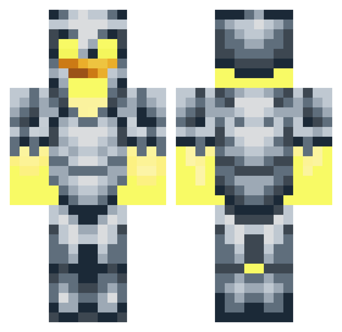 Jacobpokeman Minecraft skin, front and back view