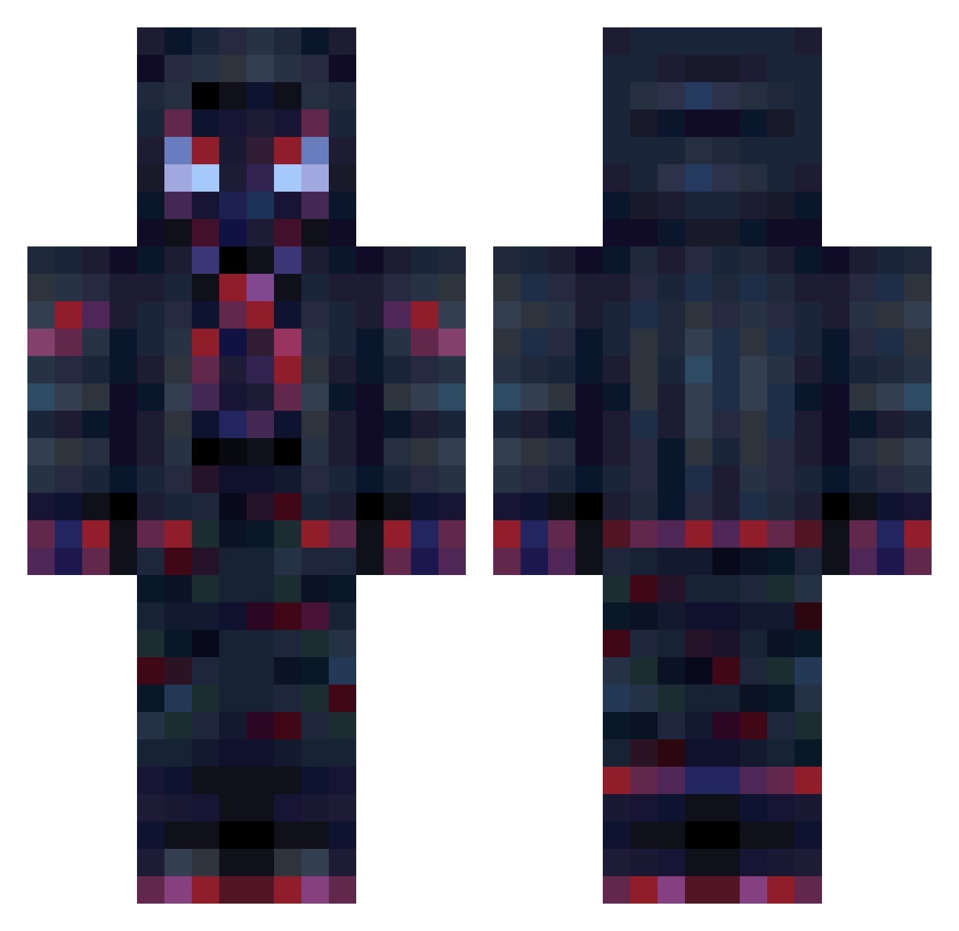 DarKShadow1010 Minecraft skin, front and back view