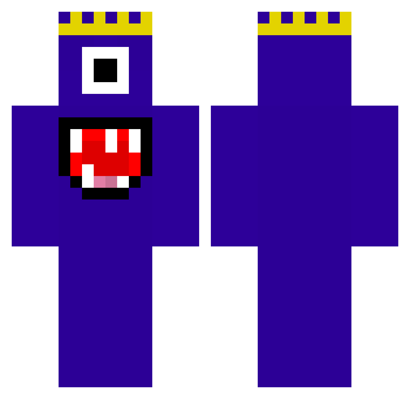 _bensin_ Minecraft skin, front and back view