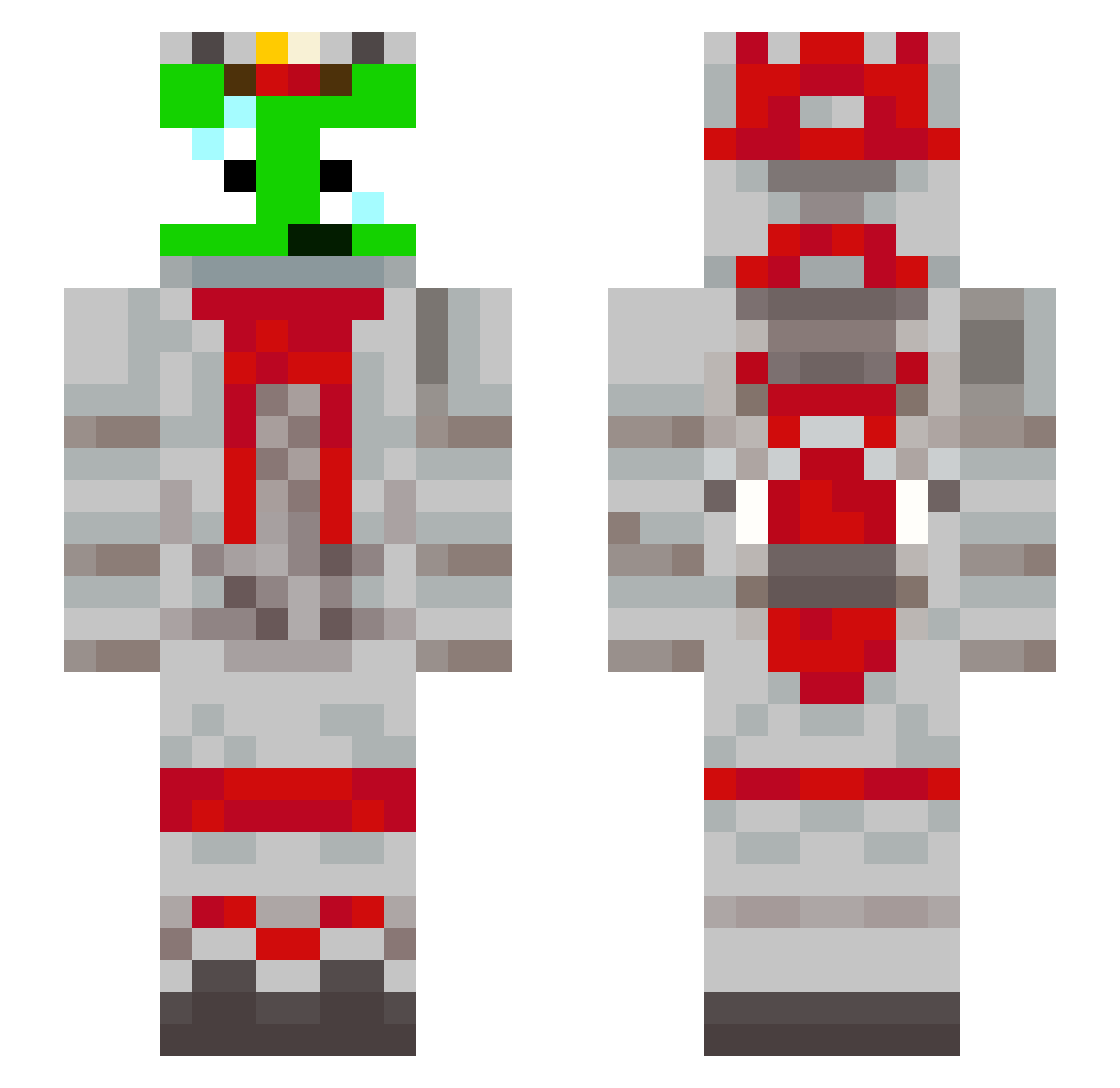 jebediah_kerman4 Minecraft skin, front and back view