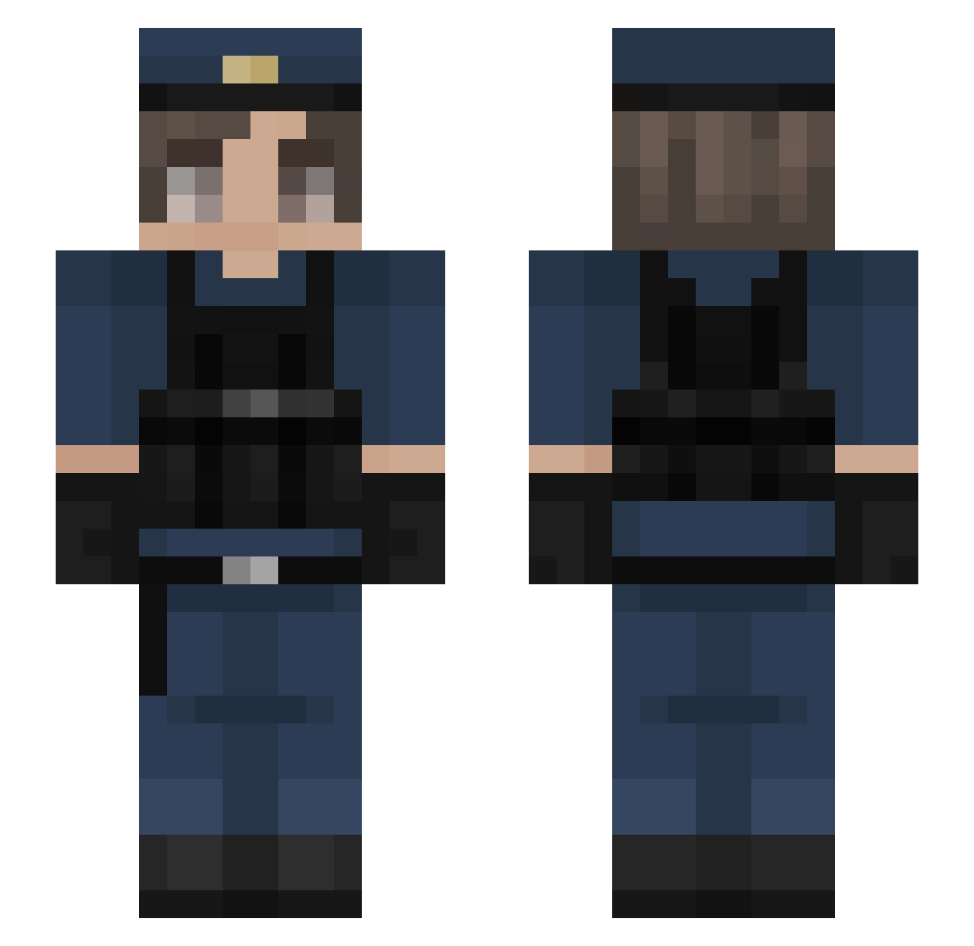 Tamascherandi22 Minecraft skin, front and back view