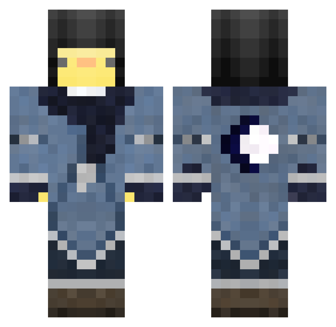 chitosik123 Minecraft skin, front and back view