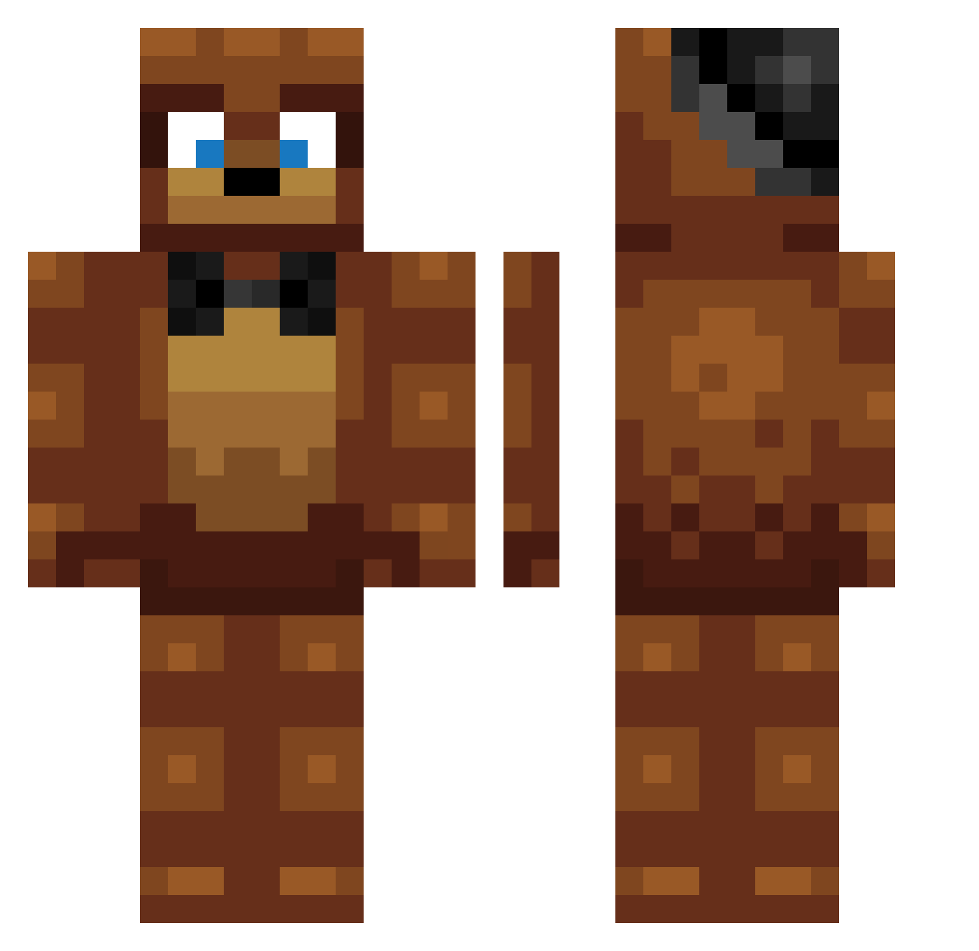 Julian2011XD Minecraft skin, front and back view