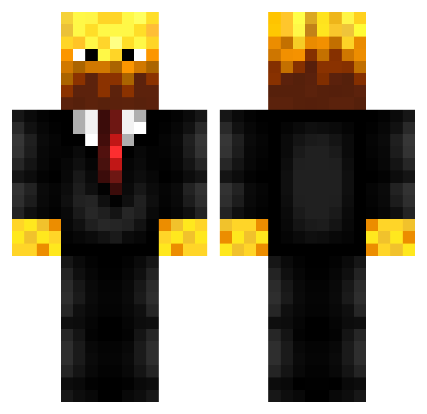blueknight_107 Minecraft skin, front and back view