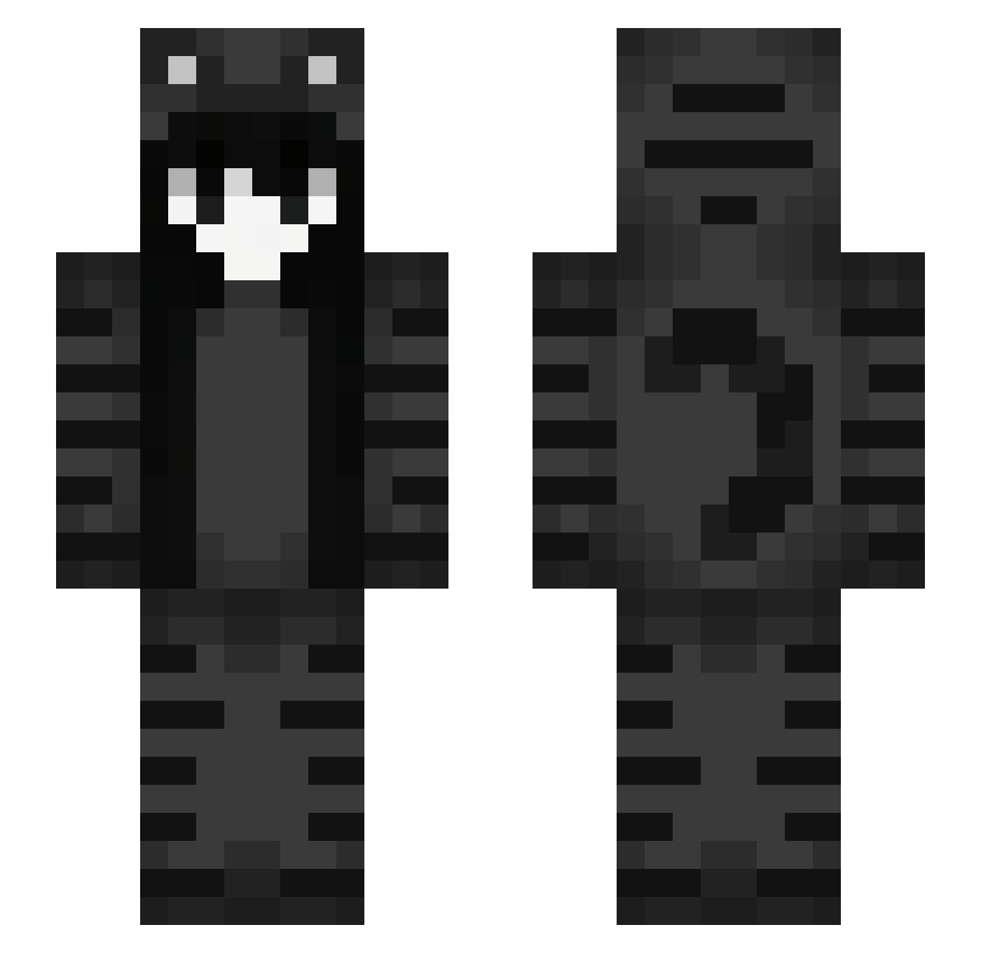 MMMMj421 Minecraft skin, front and back view