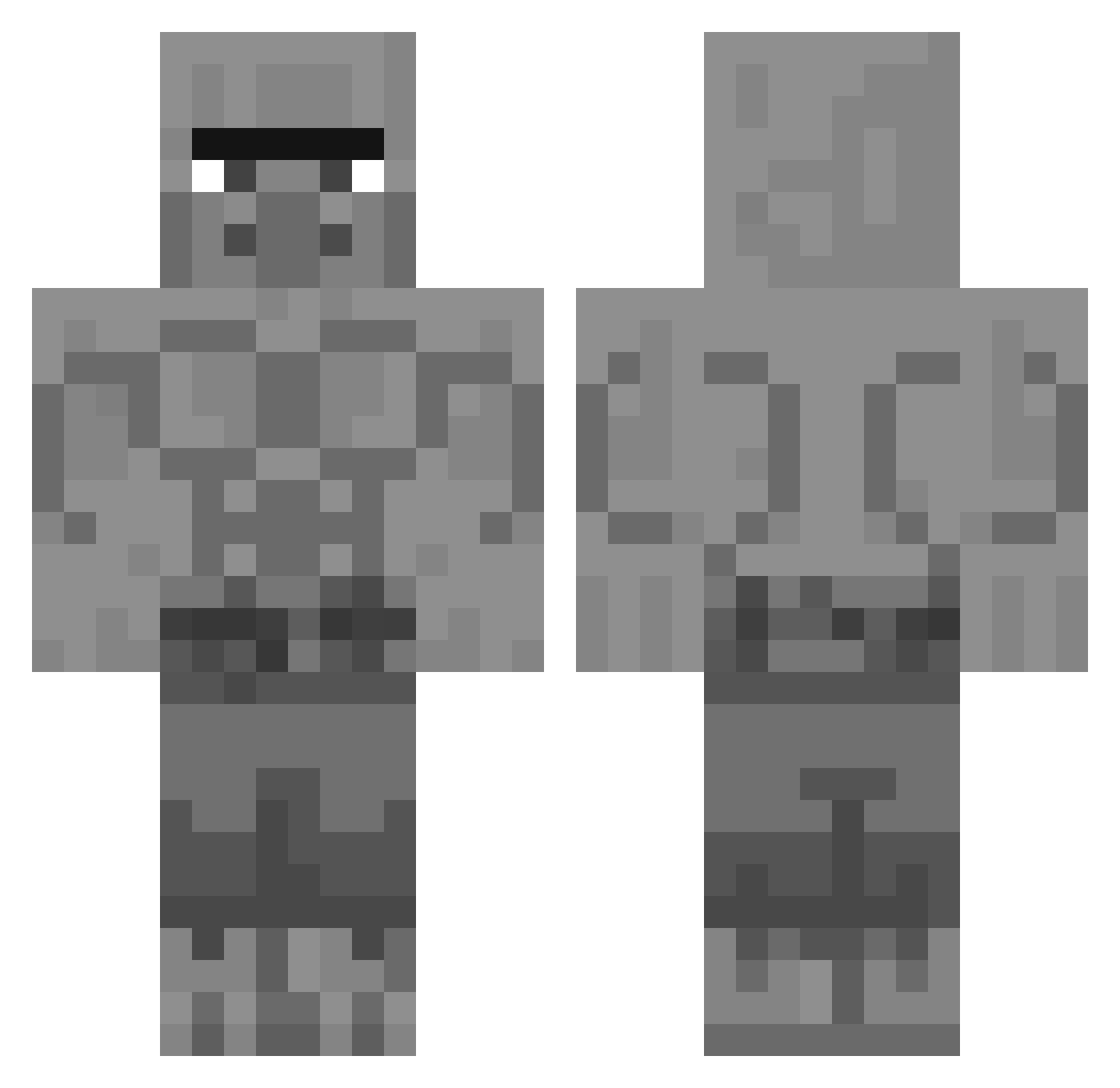 Natgi63 Minecraft skin, front and back view