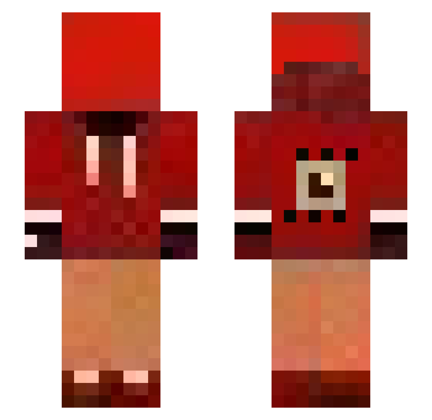 6Frank6 Minecraft skin, front and back view