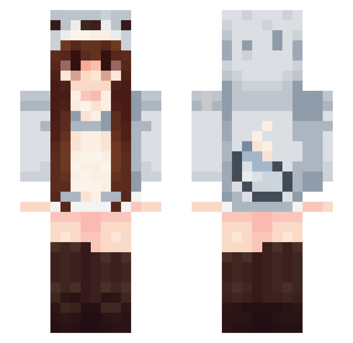 Joy_Loves_You Minecraft skin, front and back view