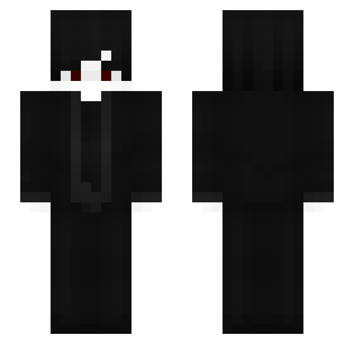 9v8q Minecraft skin, front and back view