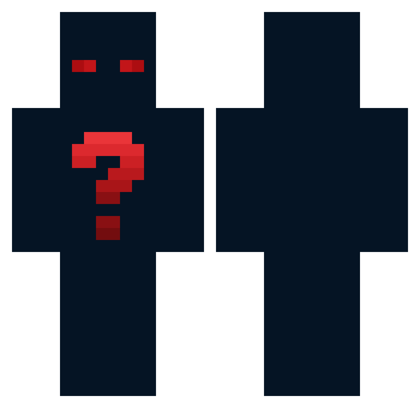 xDqv1d_ Minecraft skin, front and back view